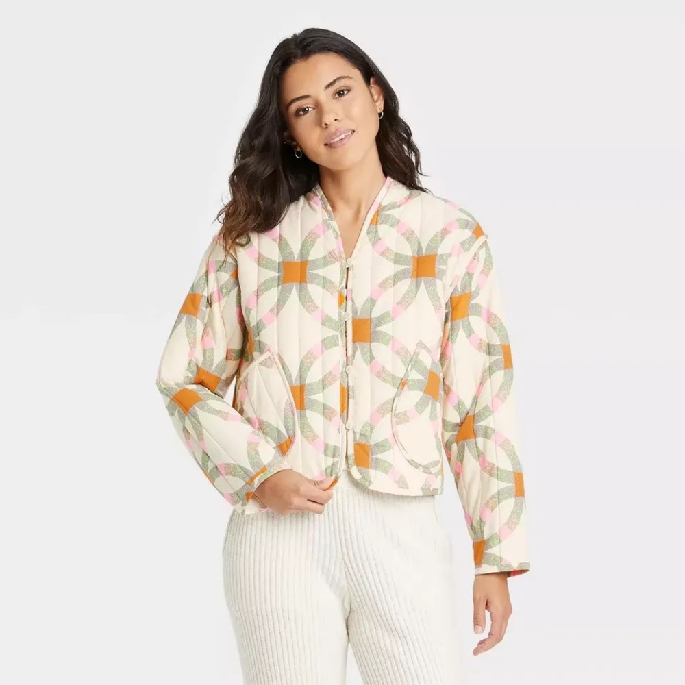 Women's Multicolor Quilted Jacket